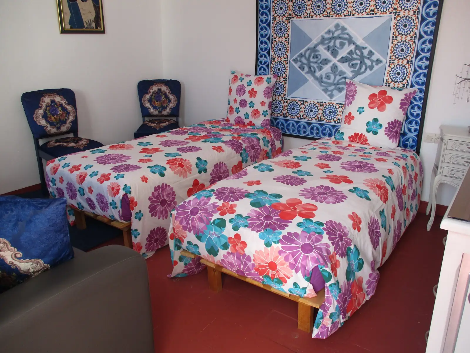 Chambre lits simples